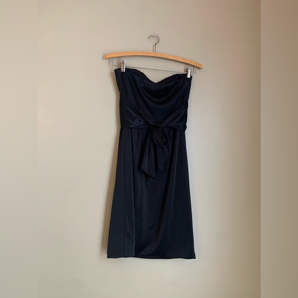 Teeze me Y2K Vintage Strapless Mini Dress strapless L Black babydoll whimsigoth - Picture 4 of 7